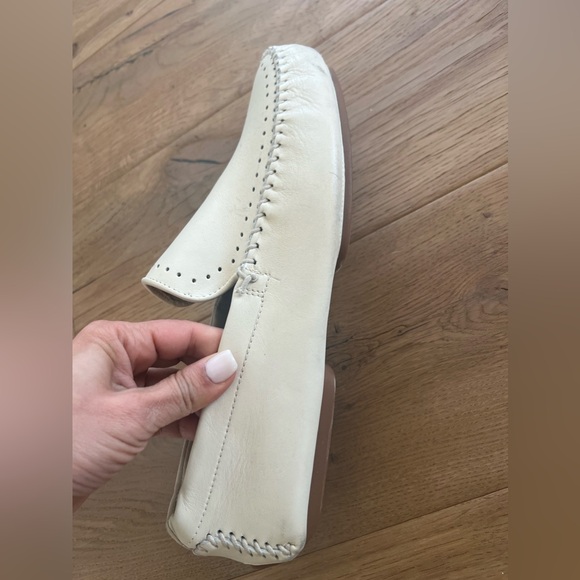 Bruno Magli White leather slip on. main image 5